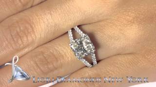 ER-1156 - 4.62 Carat J-SI1 Radiant Cut Natural Diamond Engagement Ring 14k White Gold