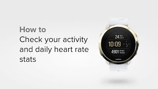 Suunto 3 - How to check your activity and daily heart rate stats