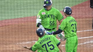 村上宗隆 左中間の中段に放つ大きな3ランホームラン！第16号 東京ヤクルトスワローズvs読売ジャイアンツ 2023/07/17