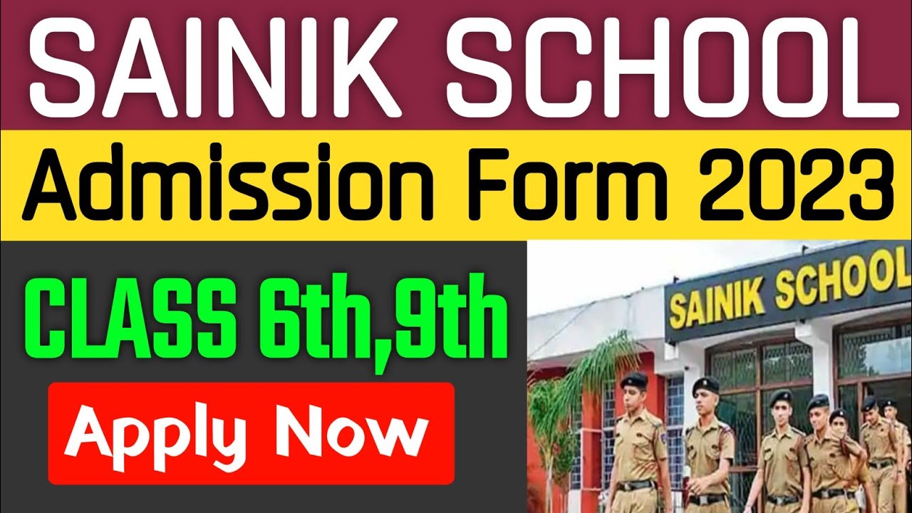 Sainik School Entrance Exam 2023 Class 6 Admission Details| Sainik ...