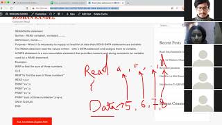 READ DATA statement in Qbasic