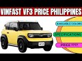 Vinfast VF3 Price Philippines 2025 | Electric Car Price Philippines Specifications & Available Color