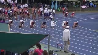 2016 中高記録会 中学100m 7組