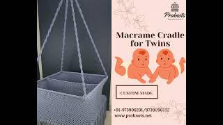 ProKnots Macrame Cradle for Twin Babies