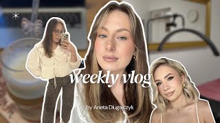 weekly vlog | Makijaż na modelce, nowa lampa, spodnie z Sinsay