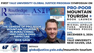 Rick Gage on Genesis of Pro-Poor Mountain Tourism in Rural China: Three Cases in Enshi Prefecture