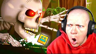 Reacting to "PEAK" Geometry Dash levels