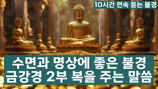 금강경 2부 10시간 영상 하루 한번씩 들으면 🙏복이 찾아옵니다.🌷행복,행운,건강,부자,성공,풍요,재물,소원성취🌷부처님 영상 잘때 듣는 ASMR 불경