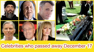 Celebrities who passed away January 17, 2023. R.I.P.