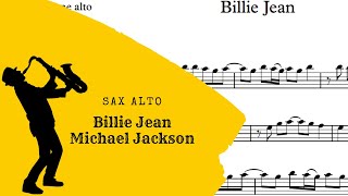 Billie Jean  - Sheet Music Sax Alto