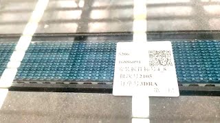 labeling with Automatic CNC glass cutting machine 全自动玻璃切割机带有贴标签功能