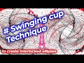 Swinging cup Technique - to create interlocked ellipses structures – Acrylic Painting | JFA