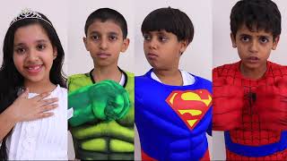 شفا و الاصدقاء الخارقين! ! Shfa at School - Video compilation about school, friendship