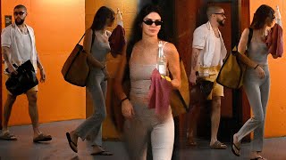 Kendall Jenner and Bad Bunny leaving hotel in Miami Florida together after a string of secret dates