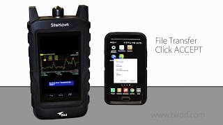 Sending files from the SiteHawk to an Android Phone
