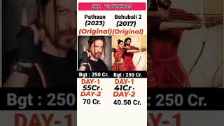SRK's Pathaan Vs Prabhas Bahubali 2 Movie Comparison | Box Office Collection #shorts #youtubeshorts