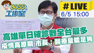 【BOSS工作室 #LIVE】高雄單日確診數超車新北 全台最多｜高雄處疫情高原期 陳其邁：醫療量能足夠  @台灣大搜索CtiCSI  20220605