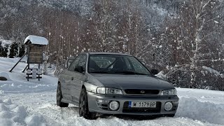 Карам на сняг за първи път - Subaru Impreza gc8