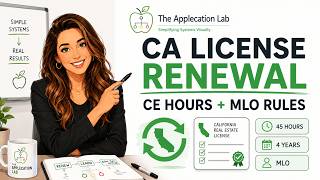 California Real Estate License Renewal Explained CE Hours, Deadlines & MLO Rules