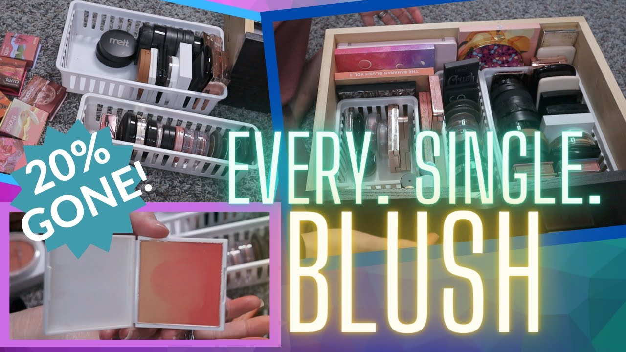 Makeup Collection Declutter Blushes Youtube