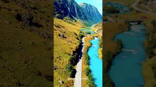 🏞️🚗挪威：令人屏息的峽灣公路之旅🏞️🚗Norway: A Breathtaking Fjord Road Trip #shortvideo #shorts #short