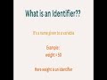 what is an identifier in python?