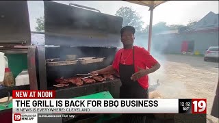 Slammin’ Sammy’s BBQ is back in business after his grill is recovered