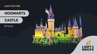 LIGHT MY BRICKS - Hogwarts Castle 71043 Ukázka sady osvětlení