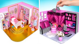 2 Dream And Fancy DIY Doll’s  Cardboard Rooms