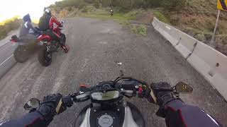 Eureka, rider almost crashes