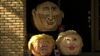 Donald Trumpkin returns ... with a pumpkin posse
