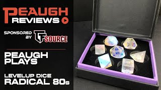 Peaugh Plays: Level Up Dice - 80s Radical Glass