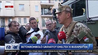 Radar - Betonromboló gránátot emeltek ki Budapesten (2023-10-06) - HÍR TV