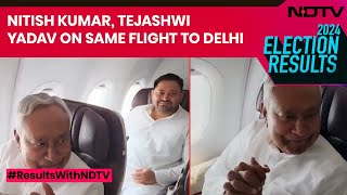Lok Sabha Poll Result 2024 | Bihar Rivals Nitish Kumar, Tejashwi Yadav On Same Flight To Delhi