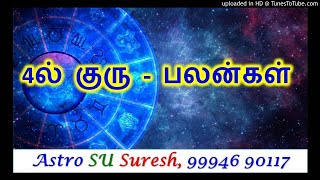 4ல் குரு |#285| Astro SU Suresh | Tamil Jothidam | Tamil Astrology