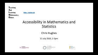 Accessibility in Maths and Stats -- Chris Hughes