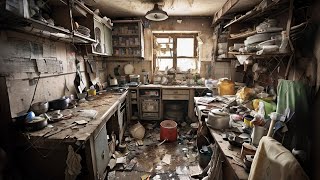 OMG😱 4 graduate students who have just graduated live in a house like this 🤮Best House Cleaning 💪