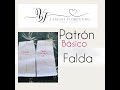 patrón base falda