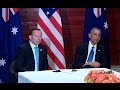 President Obama meets with the Prime Minister of Australia