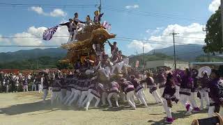 【HD高画質】横しゃくり 建水分神社 宮入 森屋 だんじり 1 南河内だんじり祭 令和4年 2022年‎10月‎15日