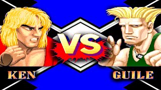 🌀Ken Vs Guile SF2CE - Fightcade 2 | Street Fighter II' Champion Edition #showgamesx