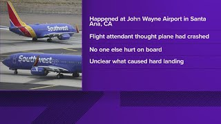 Southwest Airlines attendant suffered broken back in hard landing