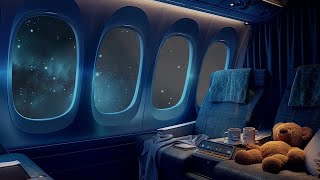 Best Sleep Sounds to beat Insomnia | Night Flight with Airplane Engine Noise | 8h Brown Noise