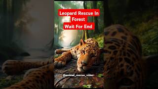 A Leopard Rescue Mission 😱#shorts #LeopardRescue #animal_rescue_video #ViralWildlife #InjuredLeopard