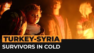 Families in Turkey spend night in freezing cold after earthquakes | Al Jazeera Newsfeed