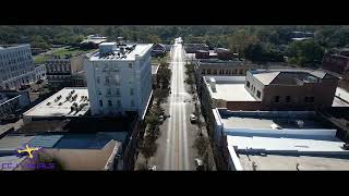 DRONE | Aerial View of Downtown Hattiesburg, MS