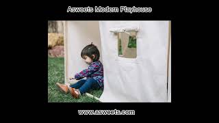 Outdoor play--Asweets modern playhouse for babies.