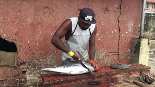 17Kg Yellowfin Tuna Fish Cutting Skills l Amazing Fish Cutting Skills Sri Lanaka