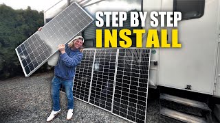 Renogy Off-Grid Solar \u0026 Lithium Battery Install for RV | Vlog 270