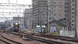 2015.05.08 普通列車八郎潟行き 秋田駅発車（緊急停止あり）